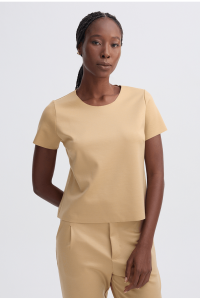 Blusa La Mona Lyocell Bege Blusa La Mona Lyocell Bege