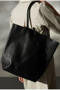 Bolsa de Couro Basel Preto Bolsa de Couro Basel Preto