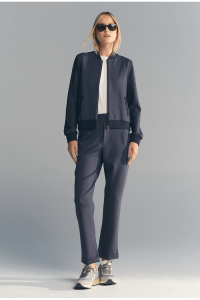 Calça Navarro Alfaiataria Malha em Lyocell Azul noite