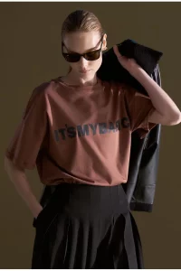 Tshirt Delong Marrom