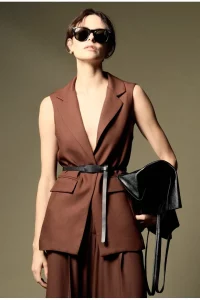 Colete Alfaiataria Hiuma Marrom