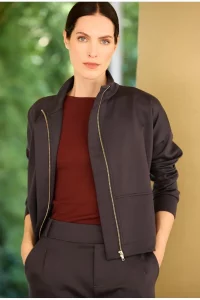 Jaqueta Rawabi Lyocell Azul Noite Jaqueta Rawabi Lyocell Azul Noite