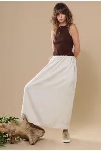 Saia Midi Duff Areia