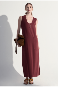 Vestido Regata Hanish Bordeaux