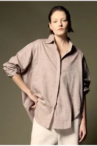 Camisa Inchi Oversized Marrom