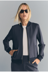 Jaqueta Bomber com Bolsos Lavrec Azul Noite